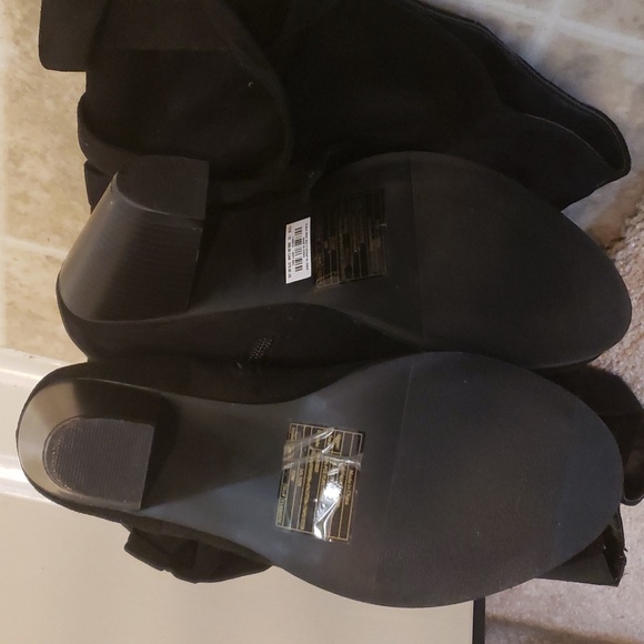 Strappy Heeled Knee Boot (WW) 10 Torrid Black - Picture 9 of 10